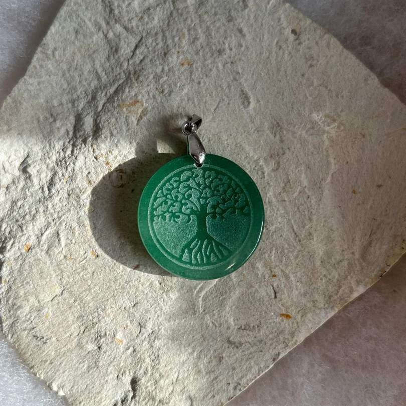 pendente in pietra + albero della vita